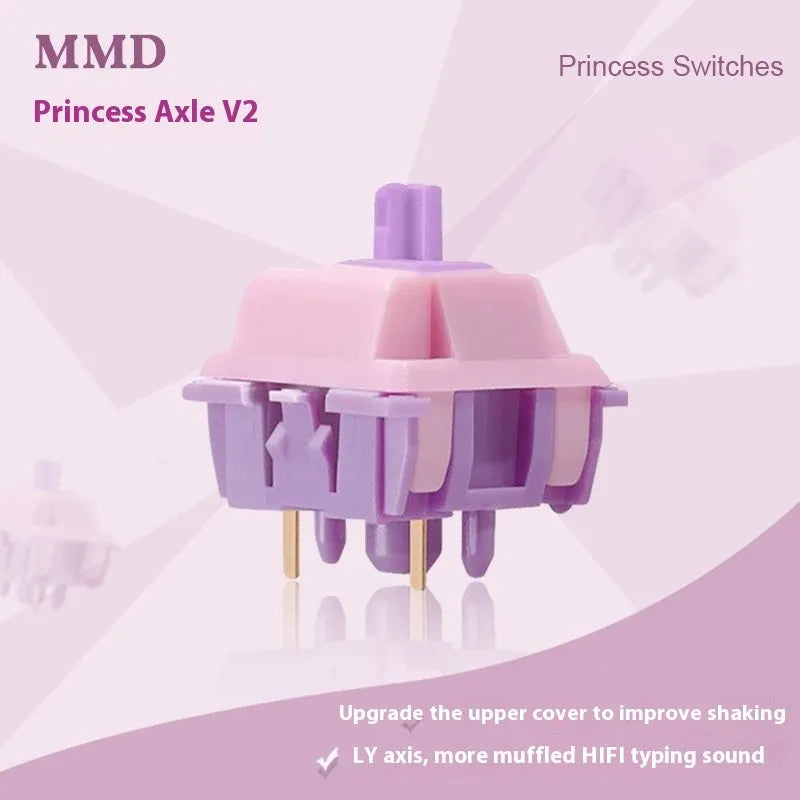 MMD Princess linear mechanical keyboard switch body for custom keyboard building