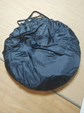 Pop-up outdoor camping car tail tent in black, waterproof Oxford cloth, steel frame, 200x200x200cm size