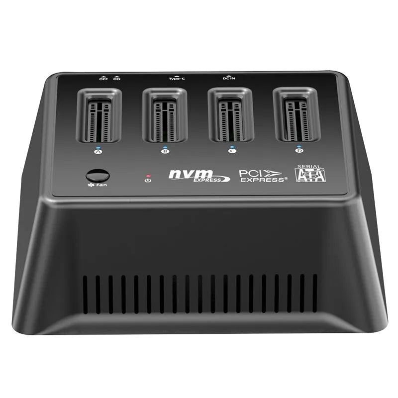 Aluminium M2 dual protocol SSD base with dimensions 90mm by 78mm by 34mm