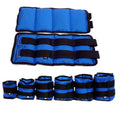 Pair of adjustable legging sandbags for running and track training with Oxford cloth construction