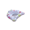 White U-shaped inflatable float with luminous elements for water seating
