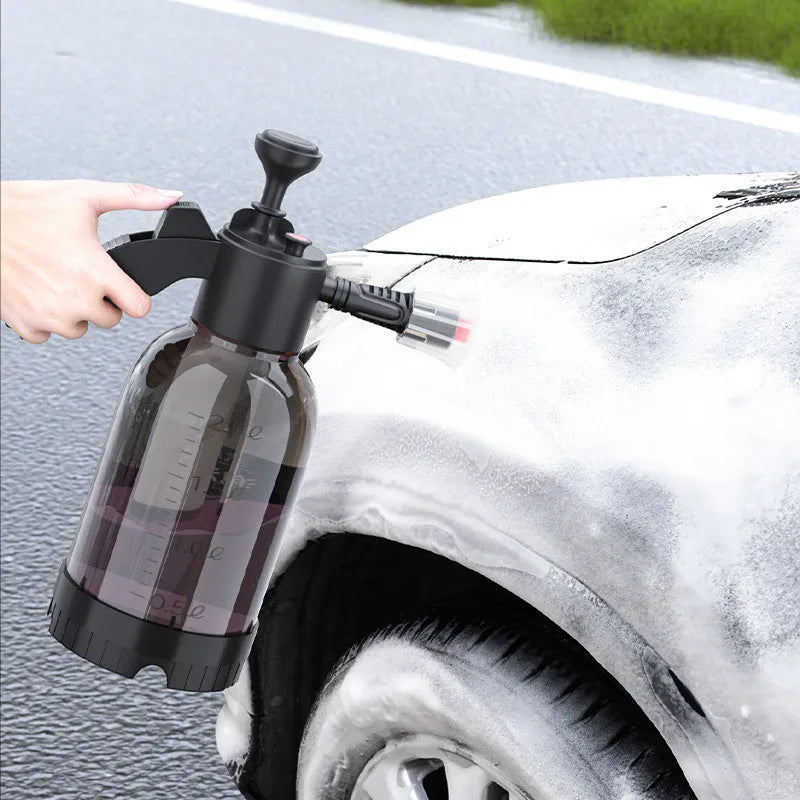 Black 2L foam watering can sprayer with nozzle and comfortable handle