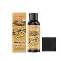30ml glasses scratch remover bottle with a grey microfibre cloth placed beside it