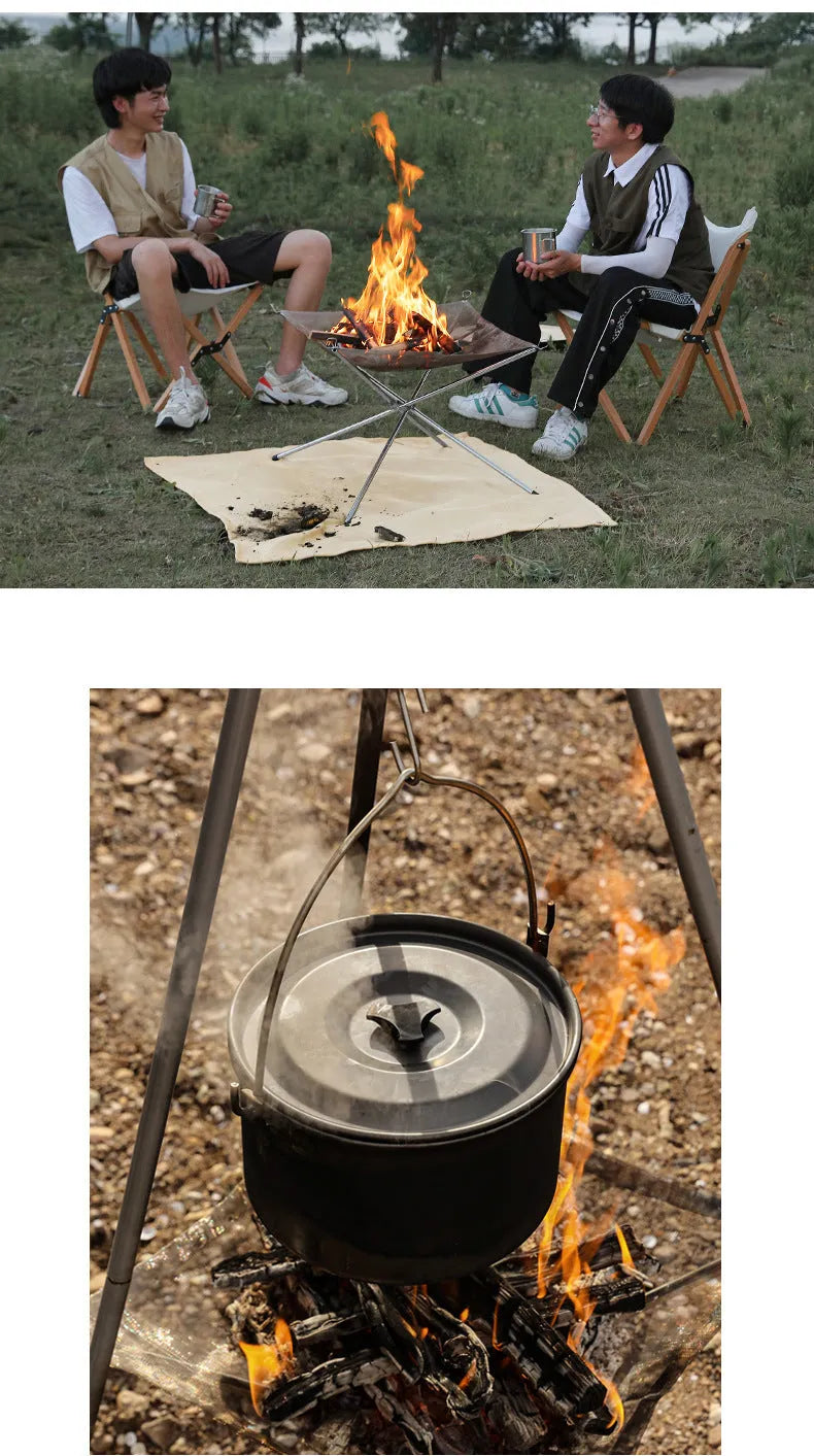 Stainless steel barbecue grill net with foldable stand in silver finish