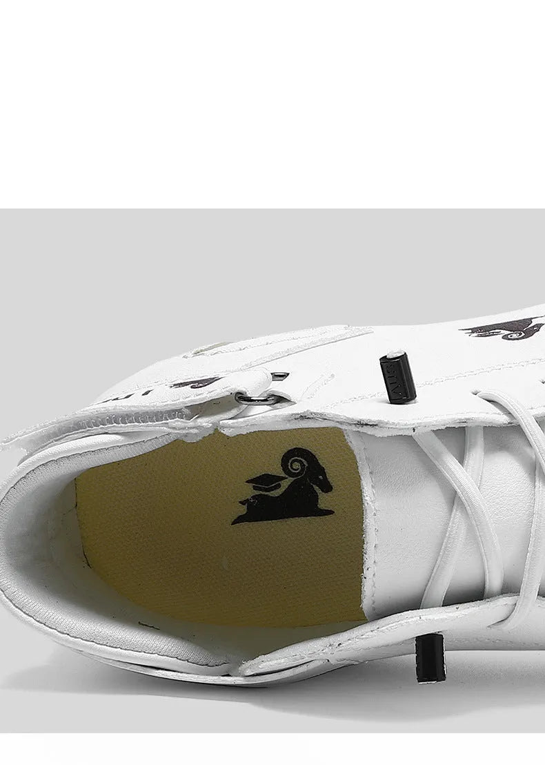 Men's Octopus brand high top shoes in khaki, grey, black, or green with a round toe and flat rubber sole.