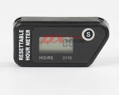 Black YSDS waterproof LCD digital timer for engine maintenance on ATV motorcycle motorboat lawn mower