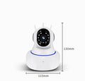 White wireless dome security camera with 2MP sensor for indoor and outdoor HD surveillance