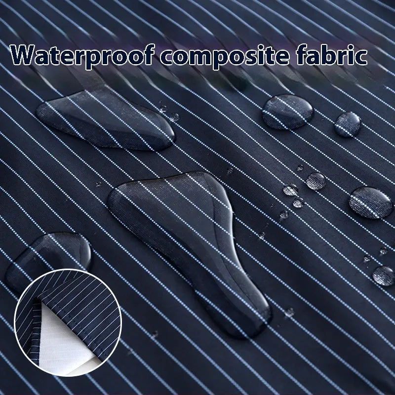 Kitchen household composite waterproof apron in free size, polyester material, colour black