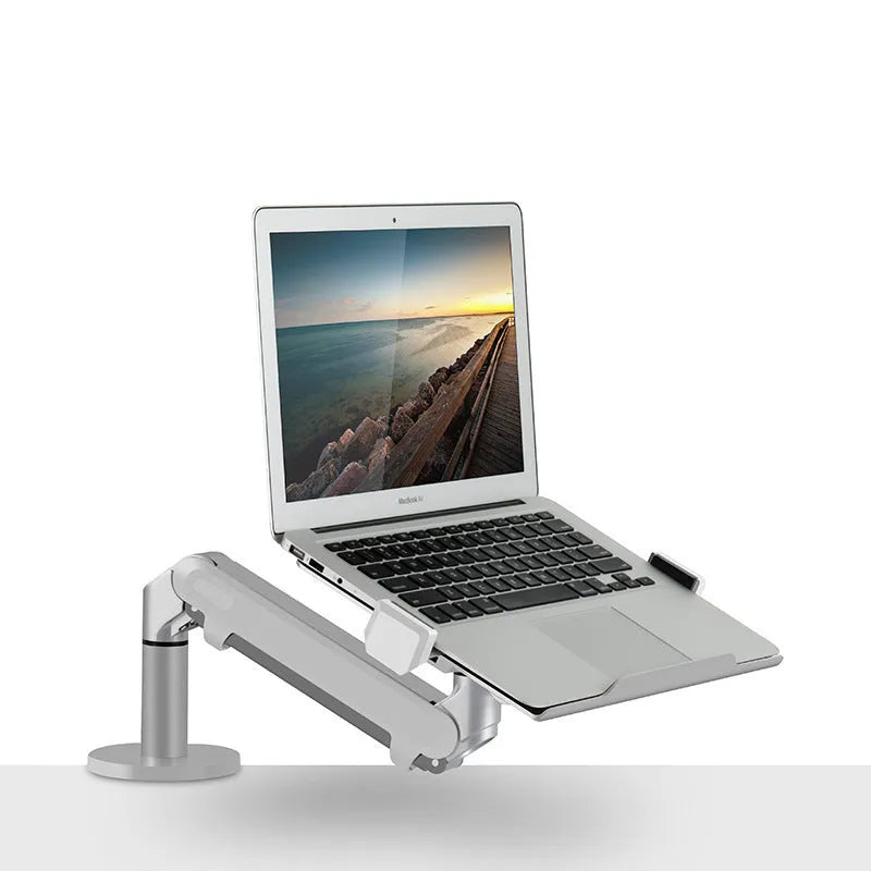 Aluminium alloy hover notebook air pressure arm bracket in black or silver colour options