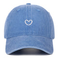 Adjustable dome crown cotton baseball cap with embroidery detailing in twelve colour options