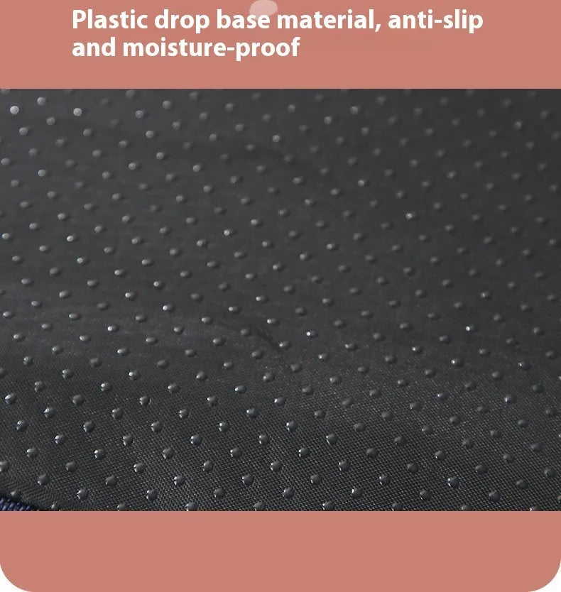 Removable washable sponge dog mat in brown colour on a light floor