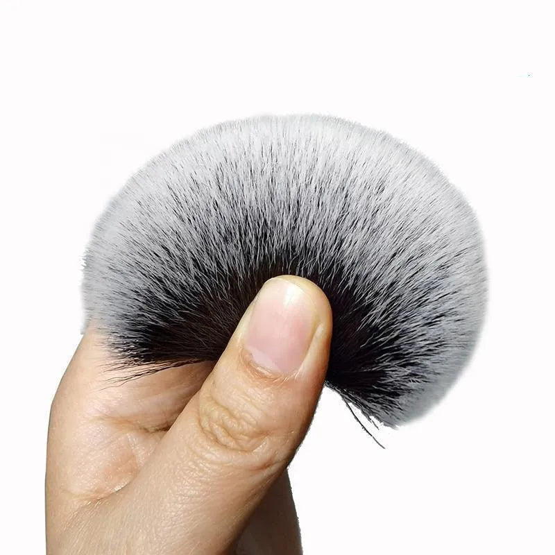 Black car detailing brush with soft pig hair bristles and PP handle in two sizes: 240mm and 160mm.