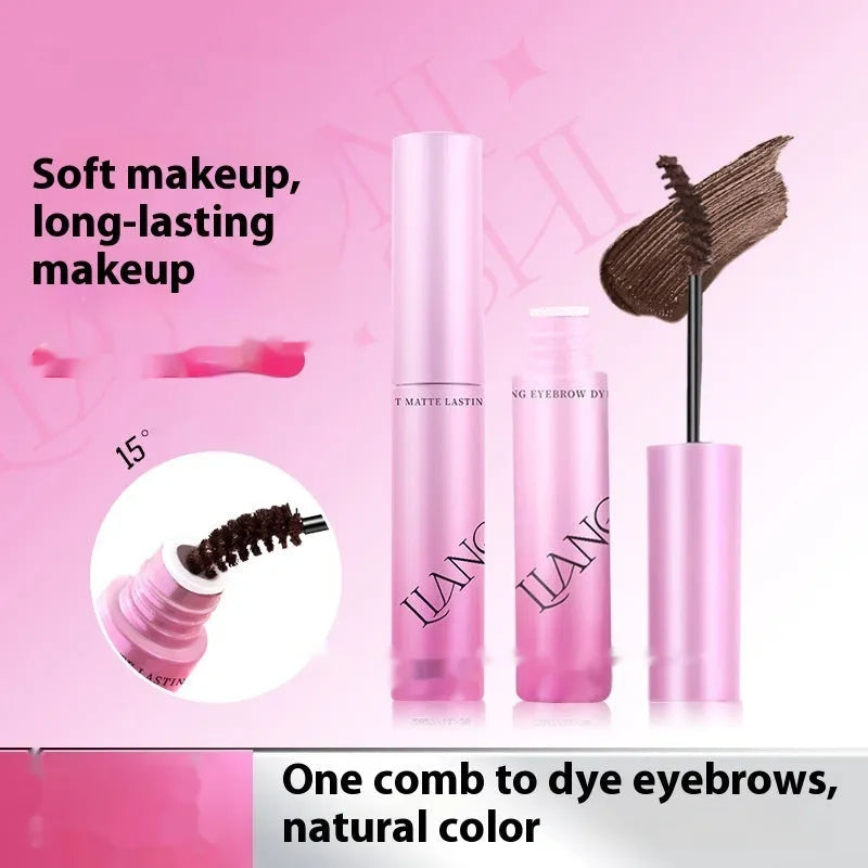 Velvet Fog eyebrow cream in packaging showing 4.5g net content and four colour shade options