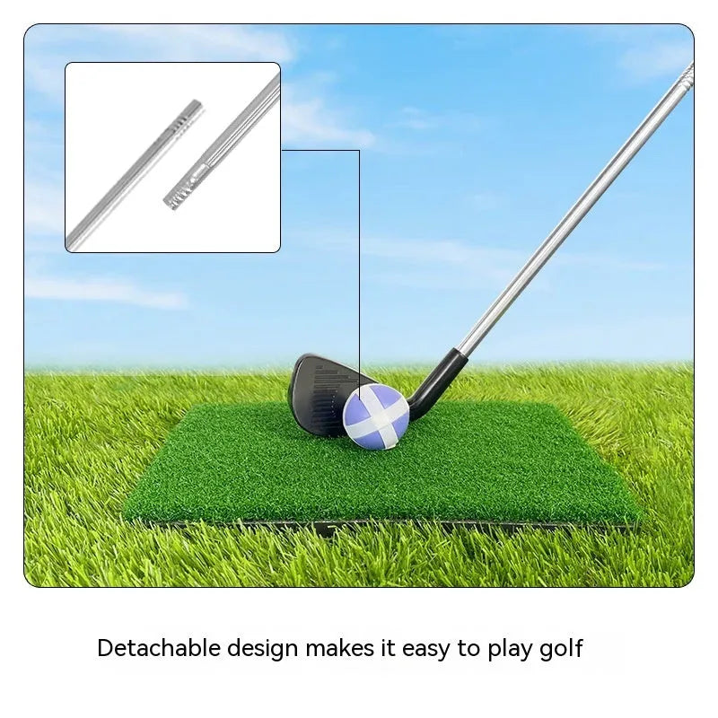 Golf metal club parent-child outdoor toy with adult club and children's club colour options