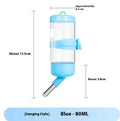 Plastic ball kettle pet water feeder in green colour with leak-proof valve for small animal cages.