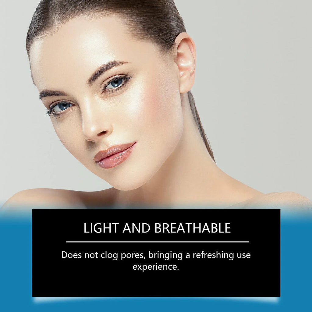 Forehead patch with hyaluronic acid collagen and aloe extract on skin non-woven fabric
