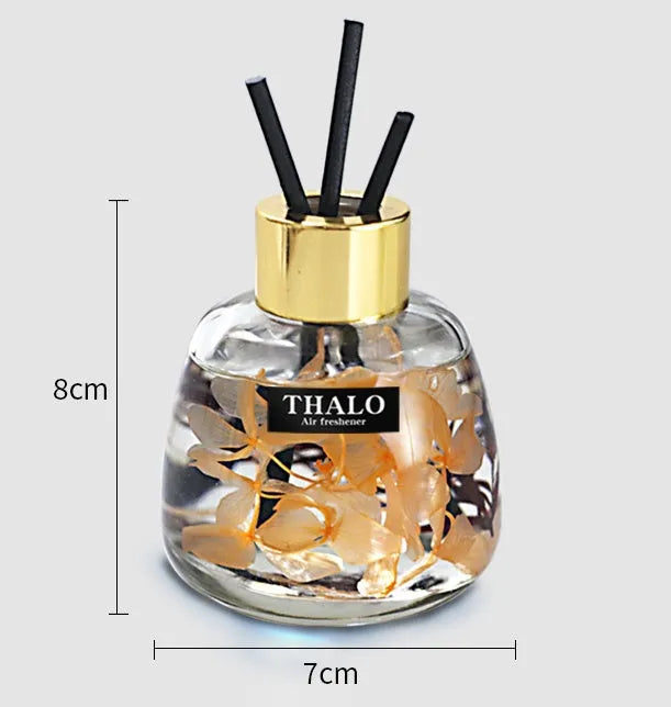 Glass car perfume ornament without fire aromatherapy in bottle shape with loose incense