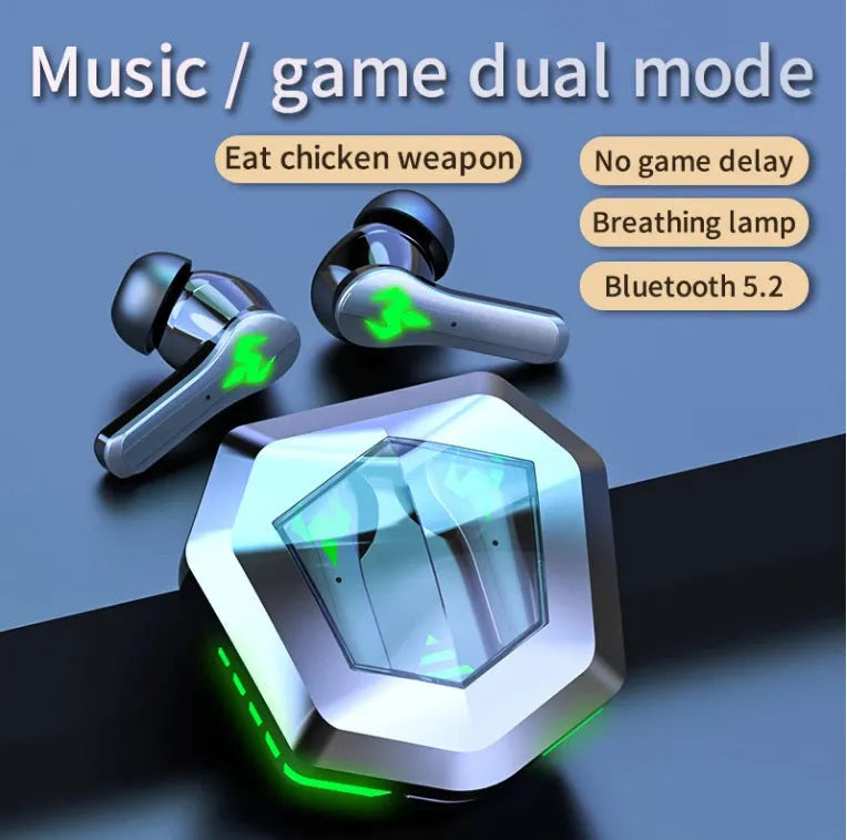 Black N35 Gaming Bluetooth wireless in-ear headset with private mold construction