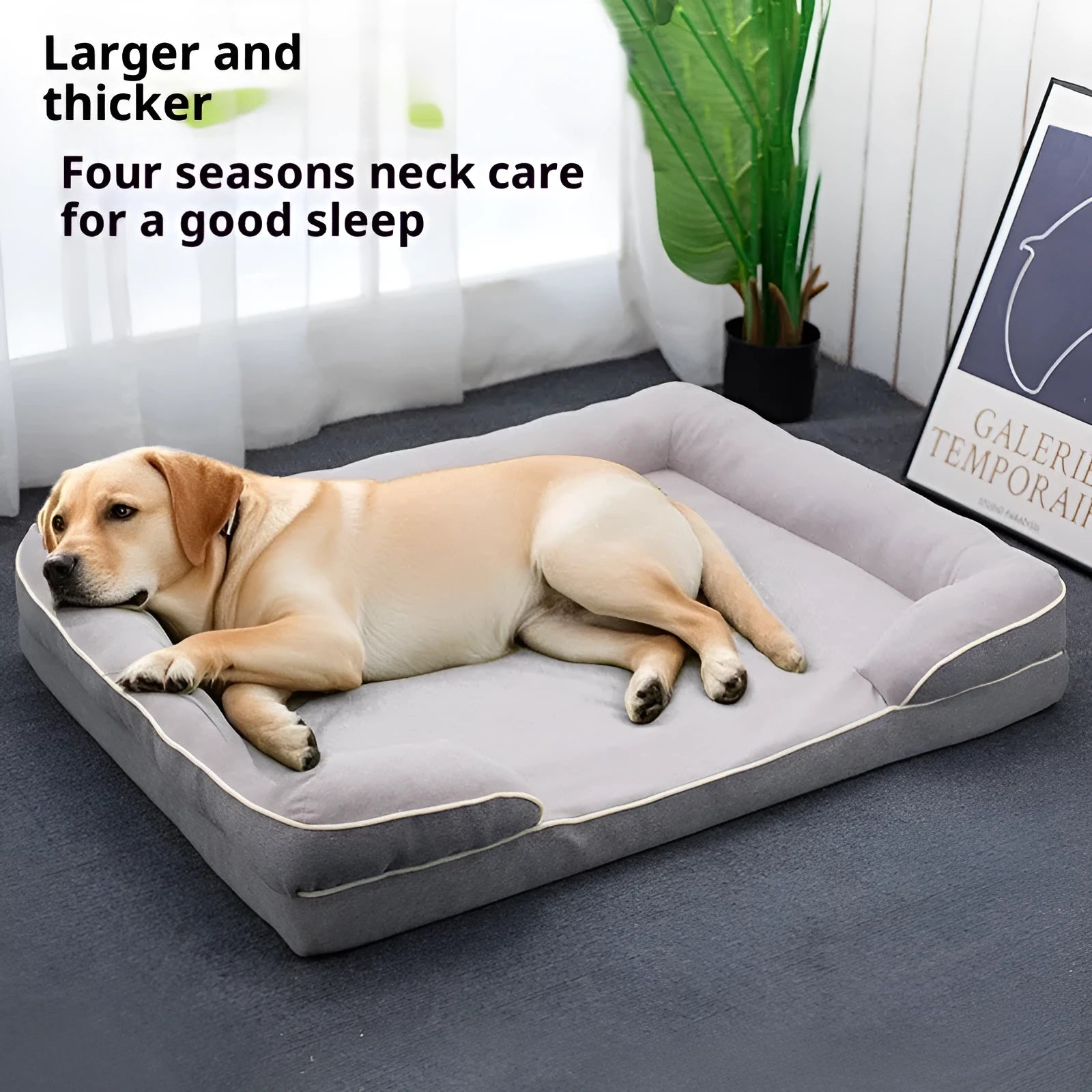 Four Seasons universal kennel pet bed with removable washable cover in green for dogs