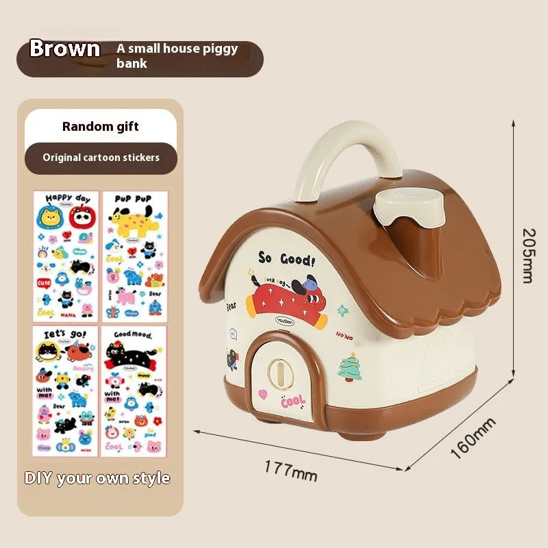 Cartoon-style plastic desktop organiser set with multiple boxes, pen holder, and 2L capacity on a desk.