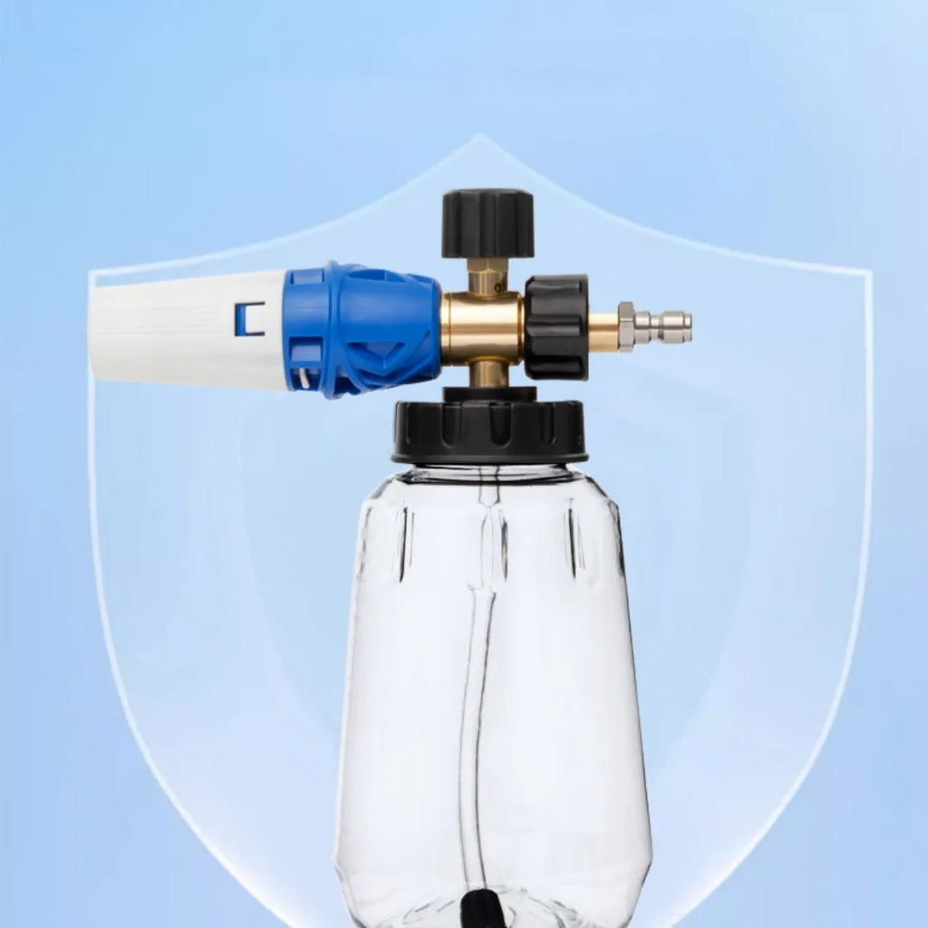 All-aluminium 1L high pressure car wash foam pot for cleaning machines