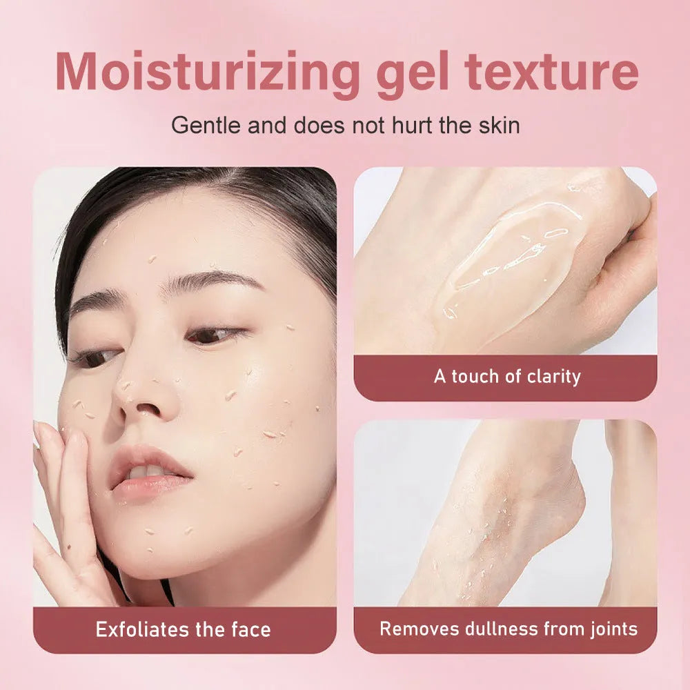 Moisturising facial exfoliating gel scrub 132g container for universal skin types
