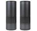Car air purifier with water cup design and aluminium alloy housing showing air quality display