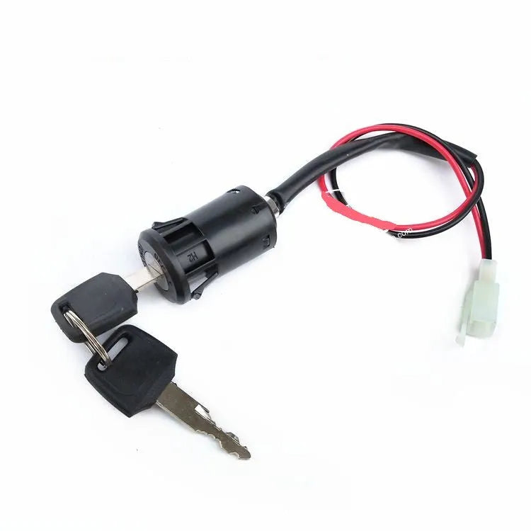 Waterproof car door lock actuator with plastic housing and electrical connectors