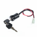 Waterproof car door lock actuator with plastic housing and electrical connectors
