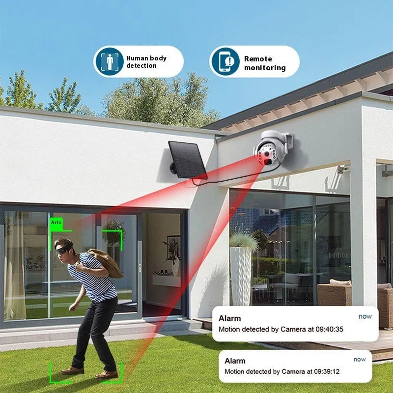 Q55 solar security camera with 3MP HD resolution and full colour night vision capability