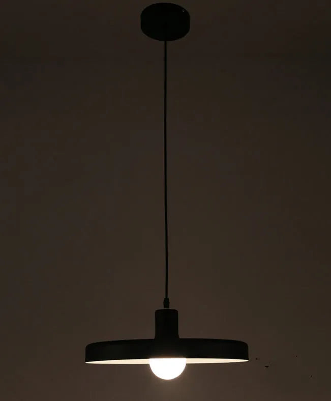 Aluminium alloy coffee shop bar chandelier 220V black finish 50CM diameter