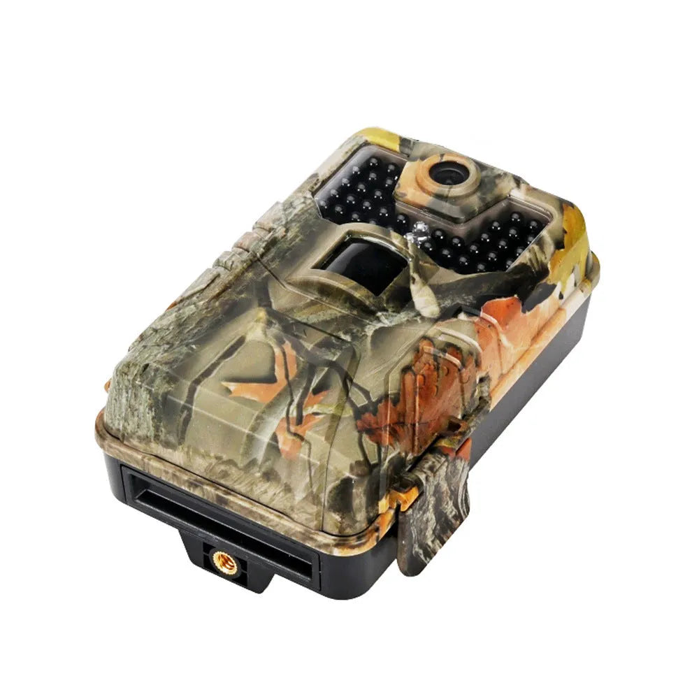 Camouflage outdoor Bluetooth hunting camera with 30MP and 42 infrared LEDs for night vision