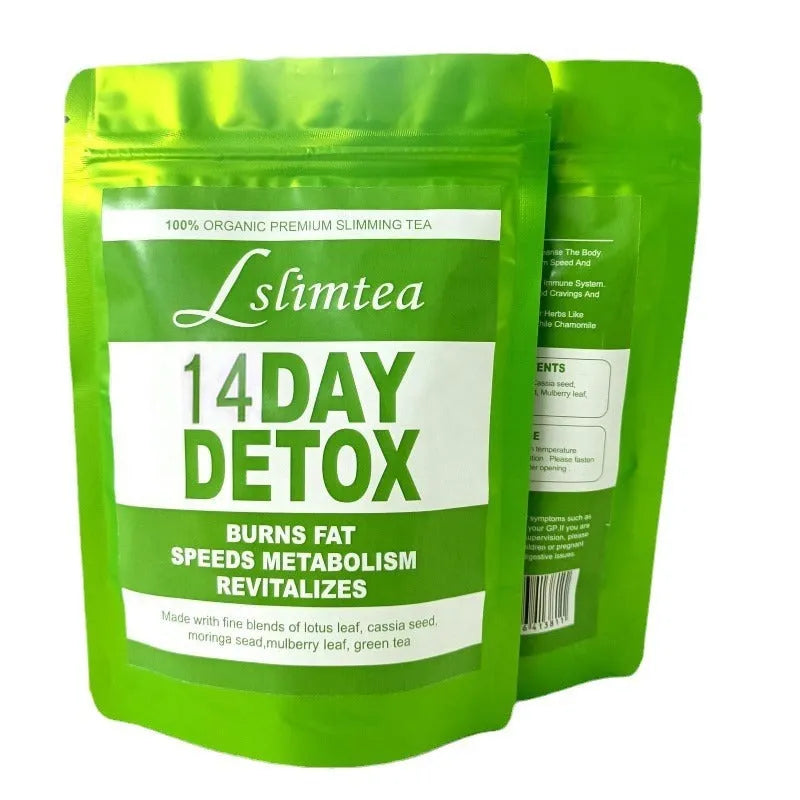 14 Day Herbal Detoxification Diet Tea pack with 14 individual 3g tea sachets