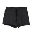 Men's black and white quick-drying nylon summer shorts for sports and casual wear
