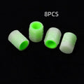 Car luminous valve caps with rubber construction and glowing mechanism