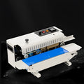 Small steel manual sealing machine with date stamp wheel for plastic bags