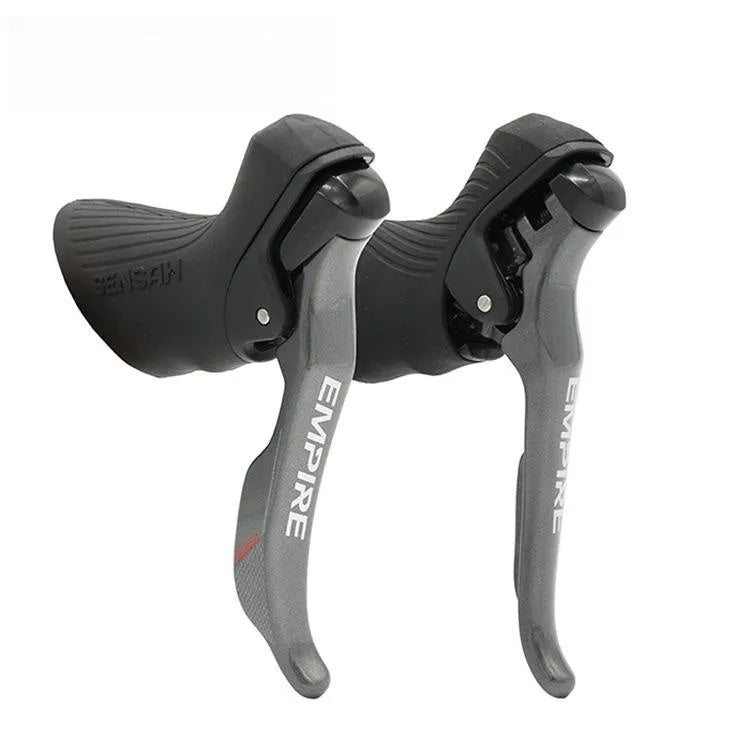 Road bike transmission kit with aluminium alloy shift lever and derailleurs for 11-speed Shimano compatibility