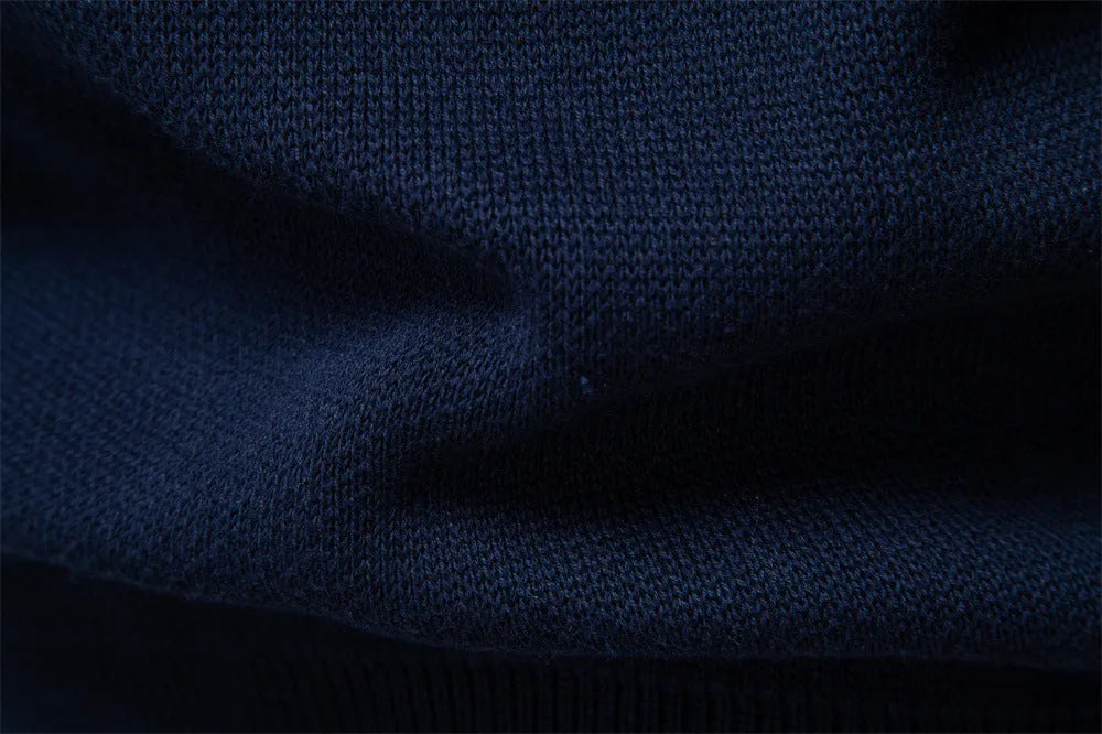 Men's cotton zipper knitted jacket in apricot with slim fit and collar, front view