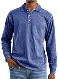 Men's retro washed distressed lapel polo shirt in pure cotton, shown in Army Green colour.