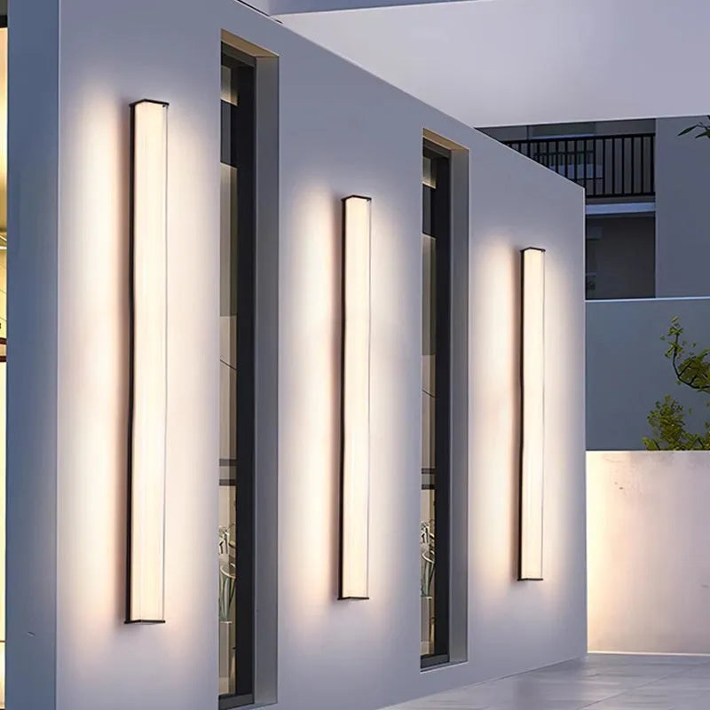 Modern simplicity outdoor wall courtyard entrance lamp for villa hotel, 30CM to 120CM, 10W to 36W