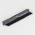 Black plastic hard drive baffle cover for desktop PC cases with mounting screw holes