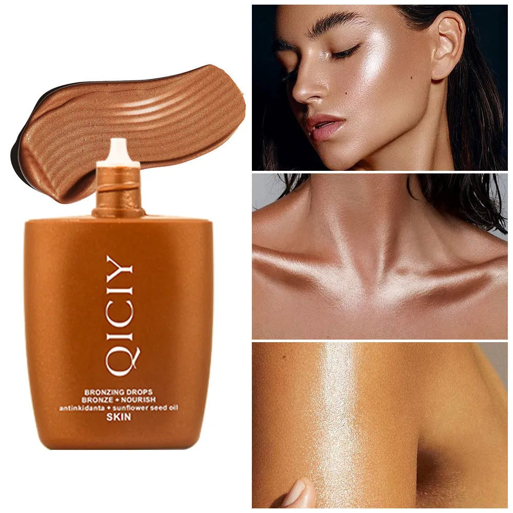 Face and body brightening contour liquid in bottle with four shade options No1 No2 No3 No4