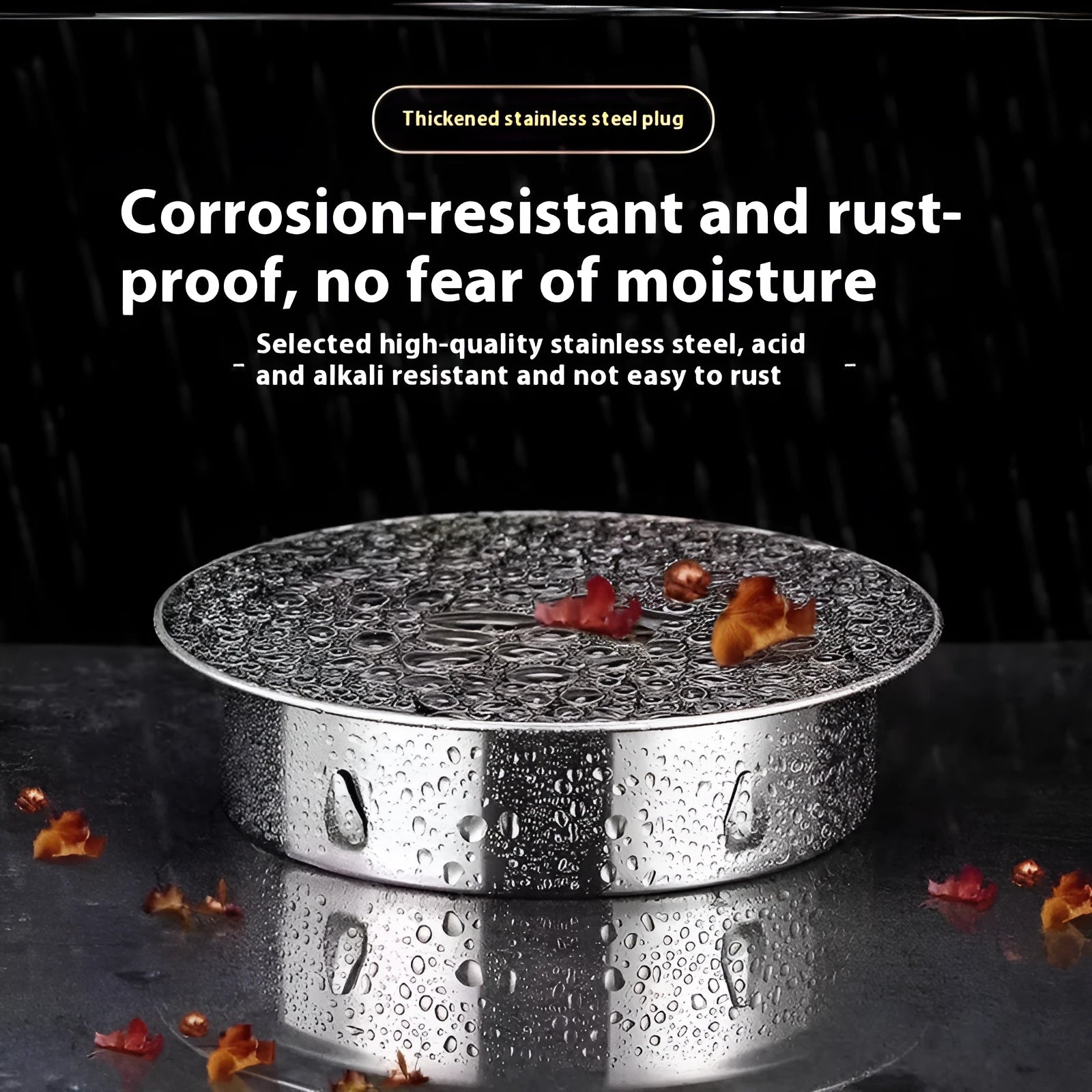 Stainless steel inlay floor drain deodorant seal cover 201to160 Tube Plug modern simplicity style