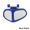 A 10.5x6.5cm car reversing mirror with 360-degree adjustability, high-definition glass, and ABS shell in a black finish