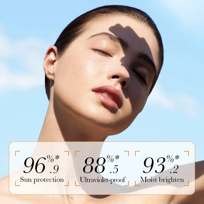 Double tube 50g multi-effect sunscreen and makeup primer product for universal skin types