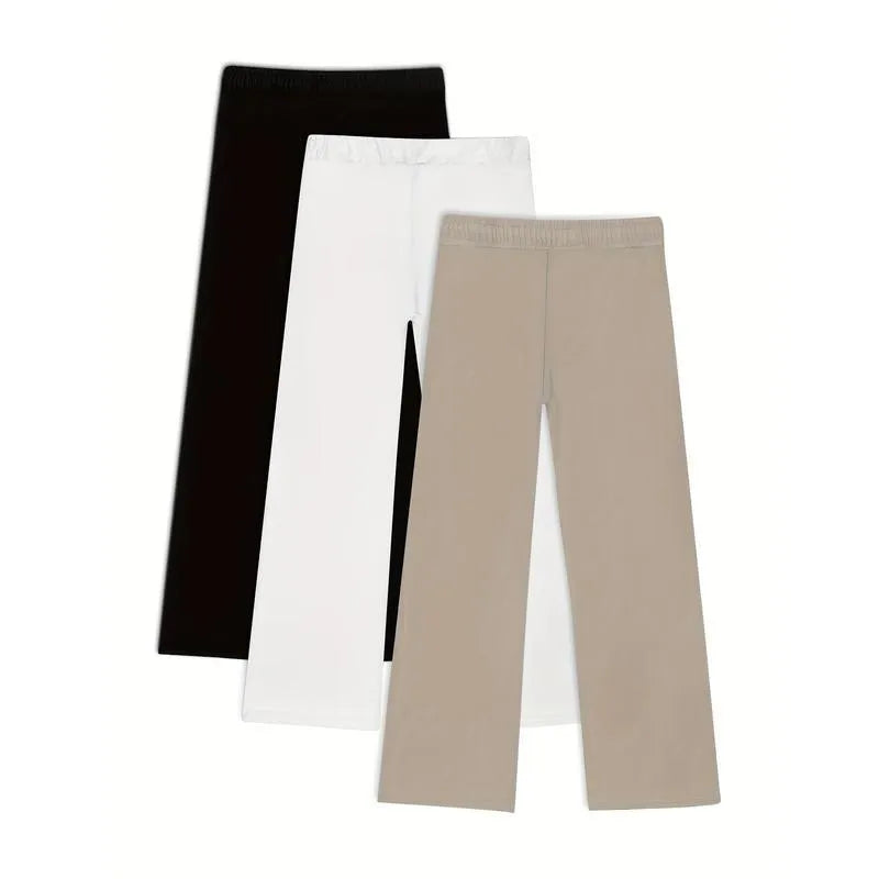 European American mens fashion solid colour loose linen corduroy trousers uniform set of 3
