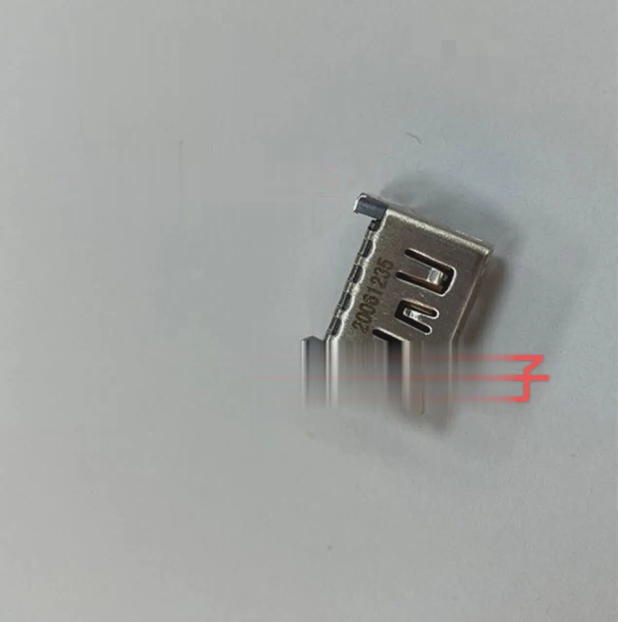 Silver HDMI host socket connector for game console accessory replacement