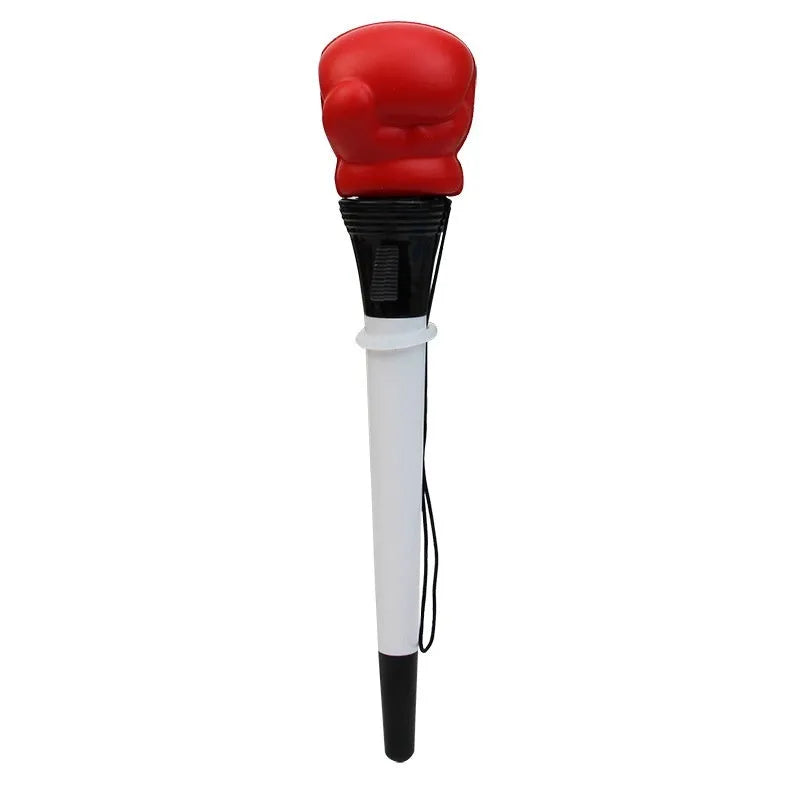 Four pressure relief boxing press ejection pens with 0.7mm bullet tips and black ink
