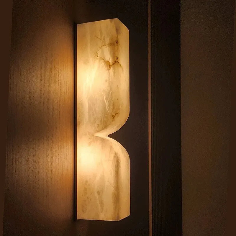 Copper modern Nordic wall lamp strip for bedroom bedside lighting