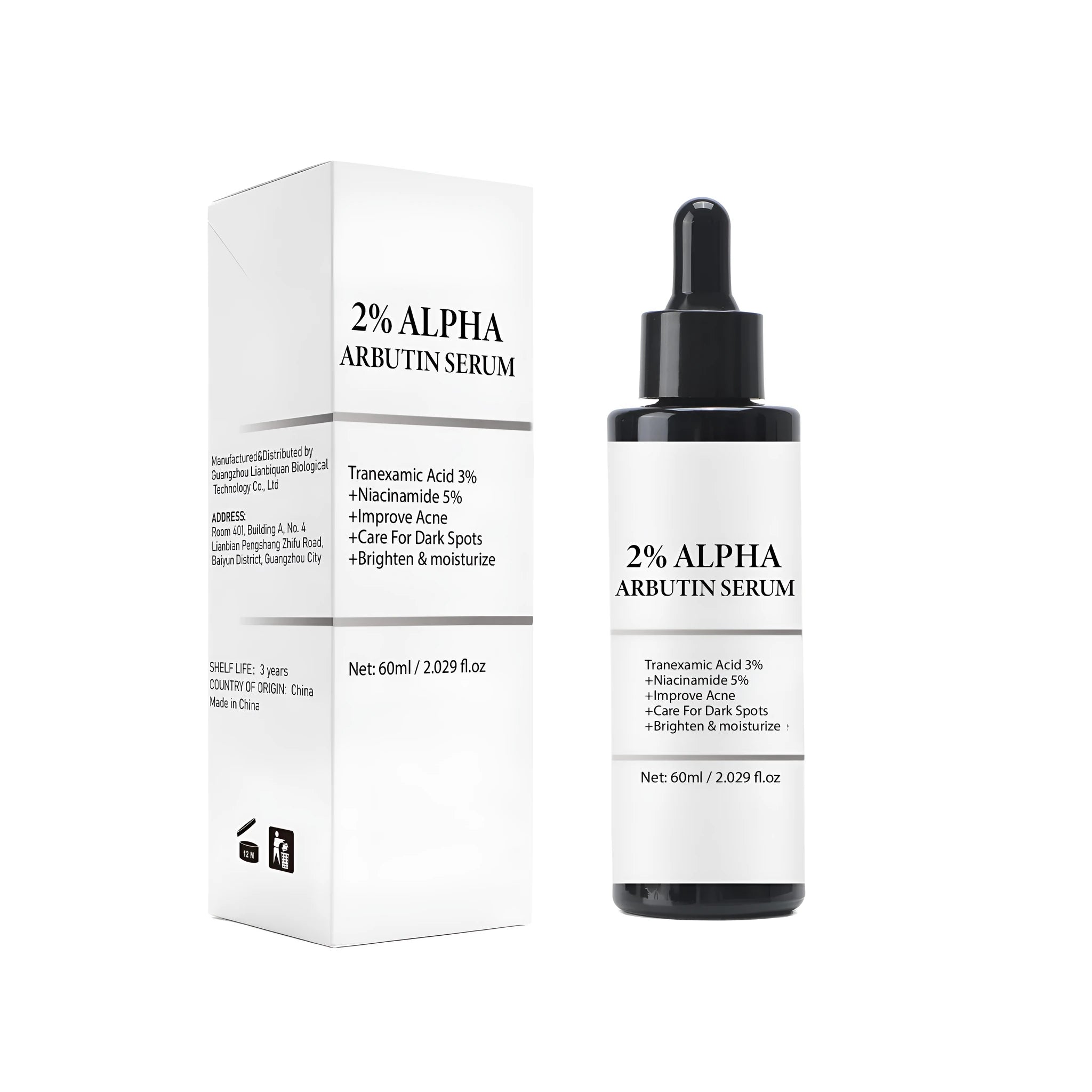 Alpha-arbutin Care Solution Facial 60ml skincare product in container